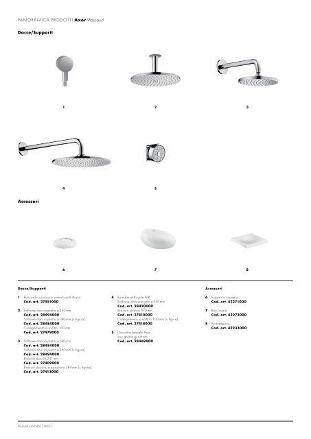 Axor Starck Axor Urquiola Axor Citterio Axor Citterio M ... - Hansgrohe