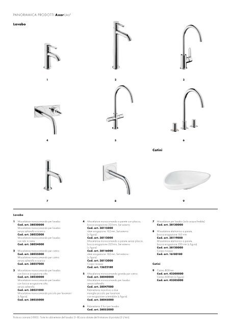 Axor Starck Axor Urquiola Axor Citterio Axor Citterio M ... - Hansgrohe