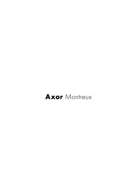 Axor Starck Axor Urquiola Axor Citterio Axor Citterio M ... - Hansgrohe