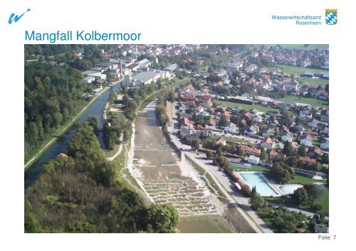 Das Mangfallprojekt - Wasserwirtschaftsamt Rosenheim - Bayern