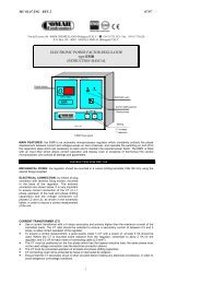 ELECTRONIC POWER FACTOR REGULATOR type EMR ...