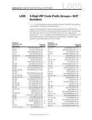 DMM L005 3-Digit ZIP Code Prefix GroupsâkSCF Sortation