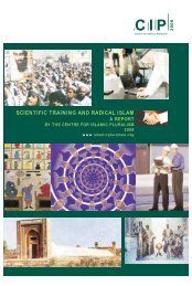 scientific training and radical islam - Center for Islamic Pluralism