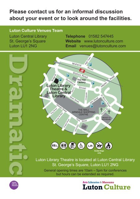 Luton Library Theatre conference hire.pdf - Luton Culture