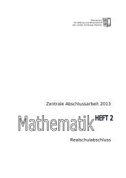 Mathematik SchÃ¼lerheft 2 - Zentrale AbschlÃ¼sse in Schleswig-Holstein