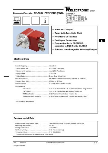 Profibus Class 2 - TR Electronic