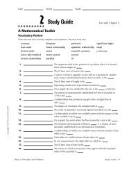 Study Guide - Dickey Physics