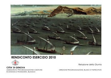 RENDICONTO ESERCIZIO 2010 - Comune di Genova