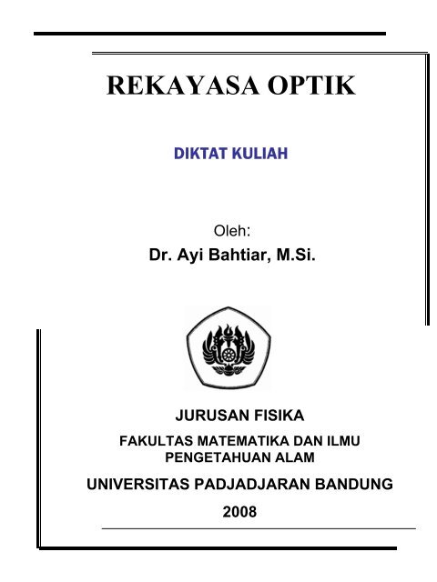 Diktat kuliah.pdf - Fisika Universitas Padjadjaran