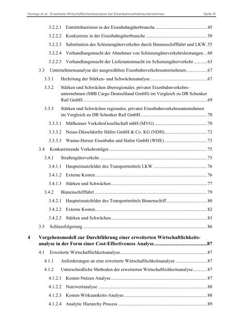 Erweiterte Wirtschaftlichkeitsanalyse für - MAEKAS