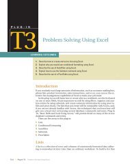 T3 Problem Solving Using Excel - Computer and Information Science
