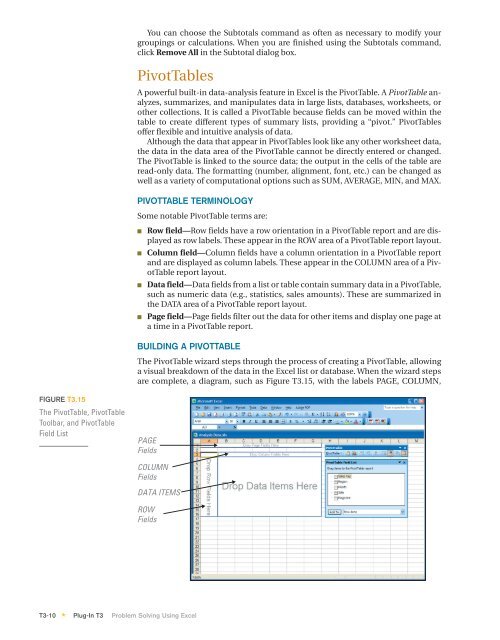 T3 Problem Solving Using Excel - Computer and Information Science