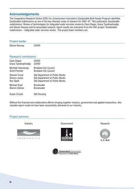 Sustainable subdivisions - Construction Innovation