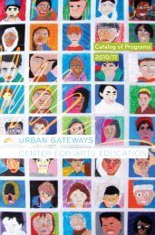 2010-2011 Catalog of Programs - Urban Gateways