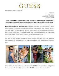 GUESS Eyewear Rocks Coachella - Viva International Group