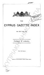 cyprus gazette index for the year 1908.