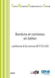 Bordure et caniveau en bÃ©ton - assainissement durable