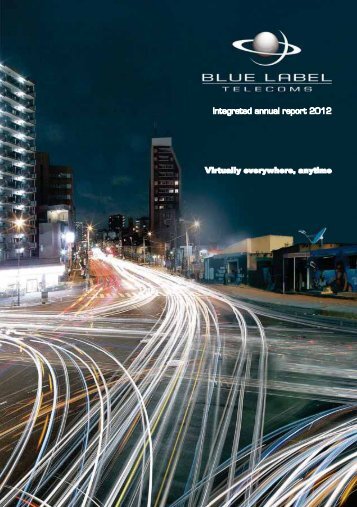 Annual Report 2012 - Blue Label Telecoms