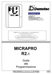 manuale programmazione micra pro - Gladiusnet S.r.l.