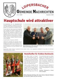 Hauptschule wird attraktiver - Gemeinde Loipersbach