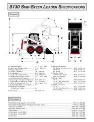 s130 skid-steer loader specifications - Ringby Plant Hire Ltd