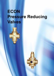 ECON Pressure Reducing Valves - Econosto Mideast BV