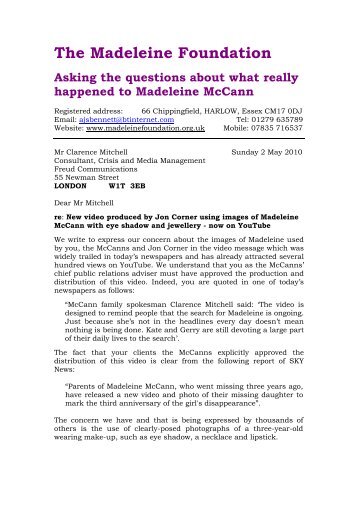 Asking the questions about what really happened to Madeleine