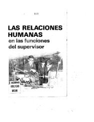 Las Relaciones Humanas en las Funciones del Supervisor