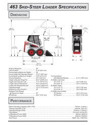 463 SKID-STEER LOADER SPECIFICATIONS - Lewis Rents