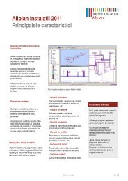 Allplan Instalatii - proiectare arhitectura constructii - Nemetschek