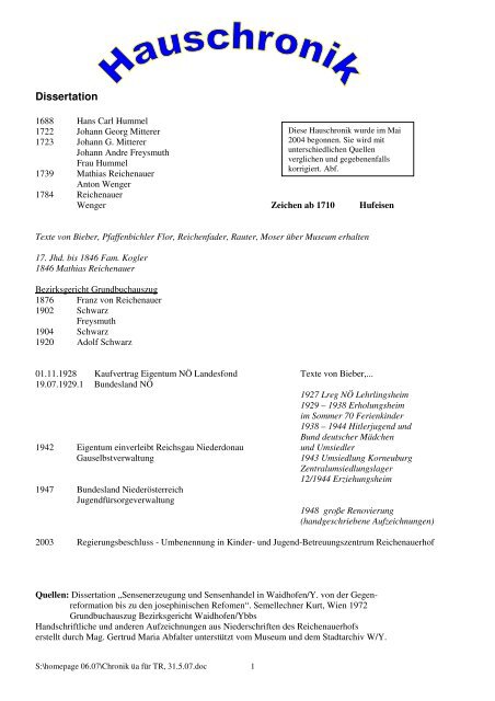 Hauschronik PDF, 169 kb - und Jugend-Betreuungszentrum ...