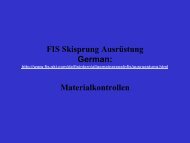 FIS Skisprung AusrÃ¼stung German: Materialkontrollen - US Ski Team