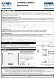 Visio-ADSL Order Form (2013).vsd - ExCeL London