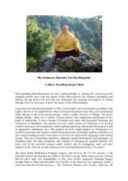 His Eminence Khentin Tai Situ Rinpoche A Short Teaching about ...