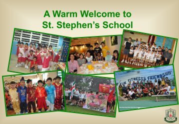 2012 Primary 1 Orientation - St. Stephen's School