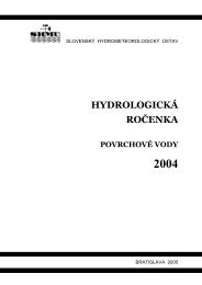 HydrologickÃ¡ roÄenka povrchovÃ½ch vÃ´d 2004 - SHMÃ