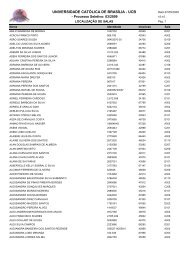 LOCALIZAÃÃO DE SALAS - Universidade CatÃ³lica de BrasÃ­lia