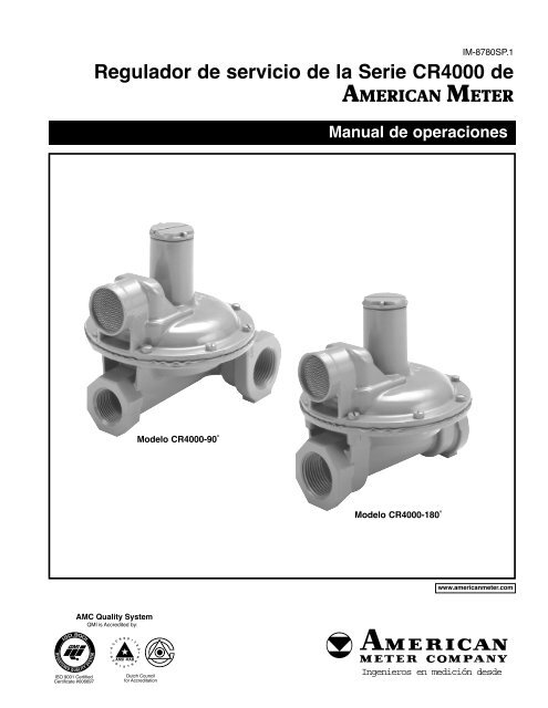 Regulador de servicio de la Serie CR4000 de AMERICAN METER