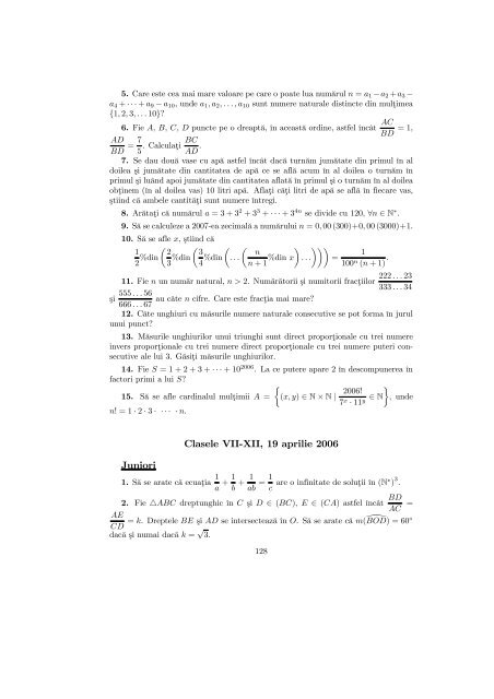 Revista (format .pdf, 1.4 MB) - RECREAÅ¢II MATEMATICE