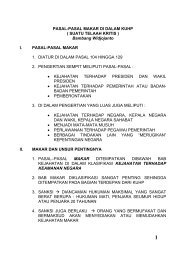 PASAL-PASAL MAKAR DI DALAM KUHP