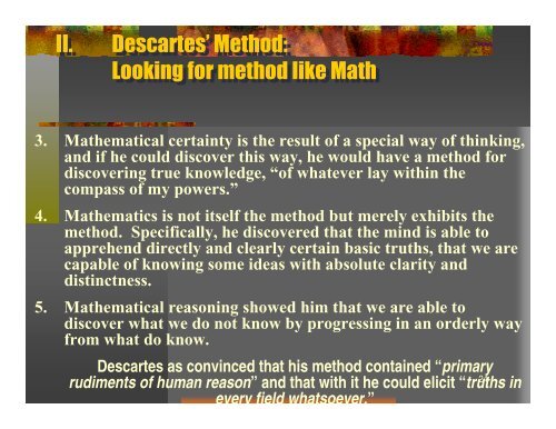 Rene Descartes 1596-1650 Rene Descartes 1596-1650