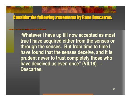 Rene Descartes 1596-1650 Rene Descartes 1596-1650