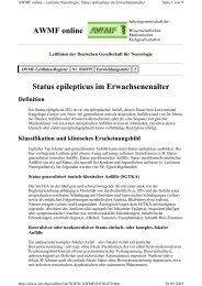 Status epilepticus im Erwachsenenalter AWMF online - Reanitrain