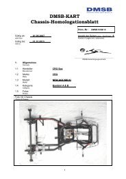 DMSB-KART Chassis-Homologationsblatt