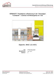 2 Zimmer mit Wintergarten im 1.OG Objekt-Nr.: WHG - Immobilien ...