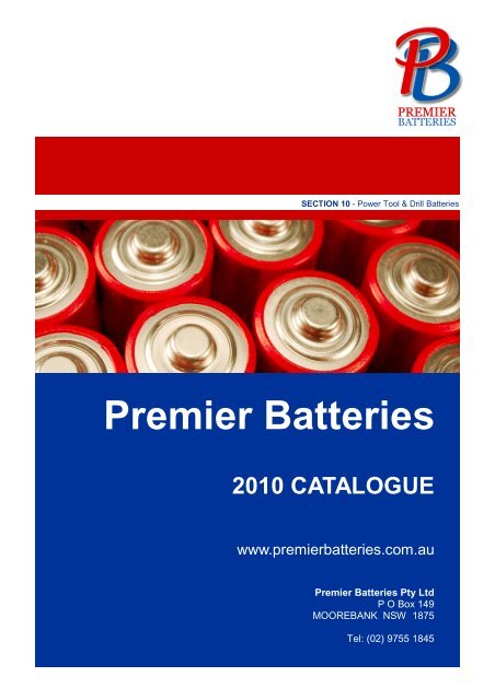 Power Tool & Drill Batteries - Premier Batteries