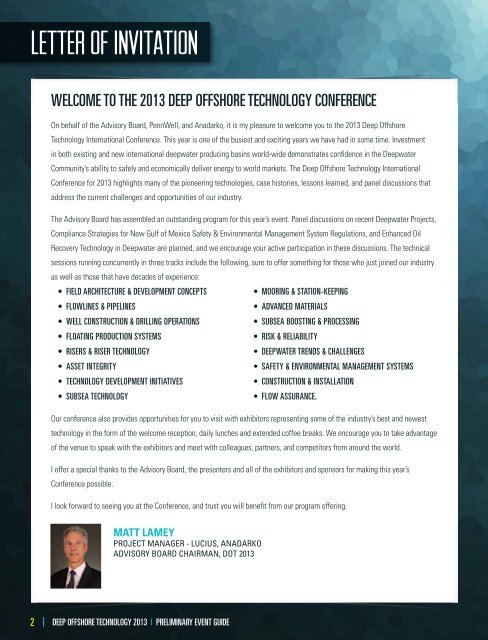 & SAVE $100 OR MORE! - Deep Offshore Technology International