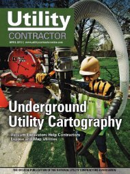 View Full April PDF Issue - Utility Contractor Magazine