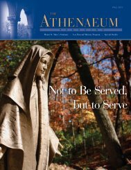 Athenaeum Magazine Fall 2011 - The Athenaeum Of Ohio