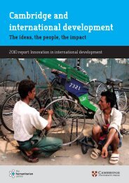 Cambridge and international development - The Humanitarian Centre